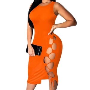 Sleeveless Cut-Out Dress